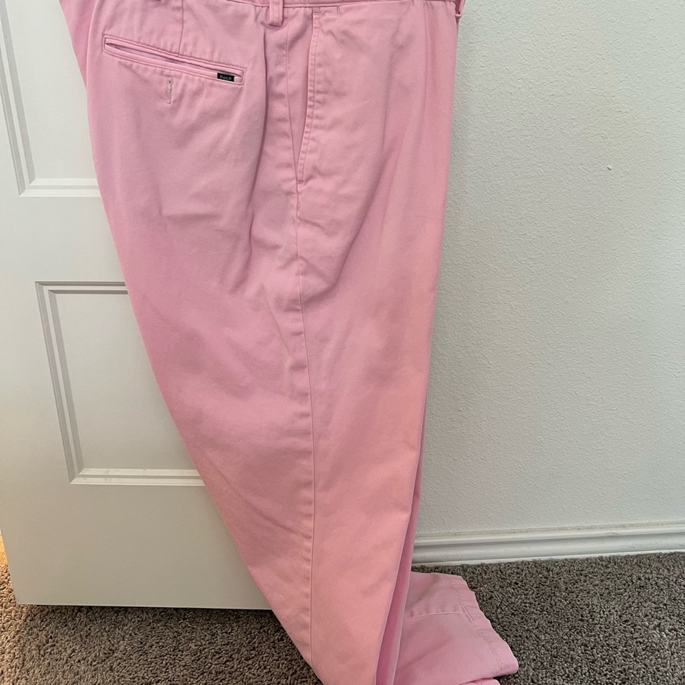 Polo by Ralph Lauren Men’s Classic Fit Pants Pink 38/30 100% Cotton
